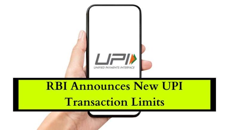 RBI Announces New UPI Transaction Limits